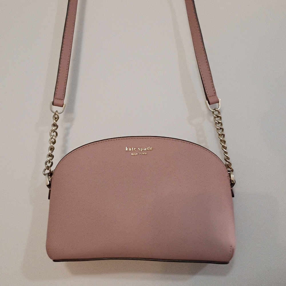 Kate Spade, EUC, Crossbody Bag, Blush Pink, Zipper/Magnetic Closure - Picture 4 of 15